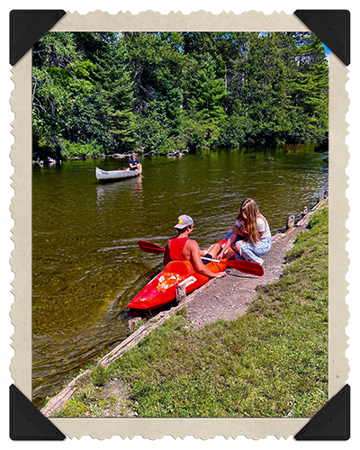 Canoeing in beautiful Grayling Michigan